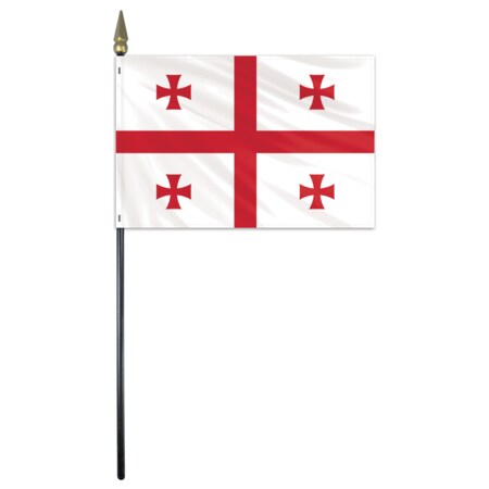 Georgia Country Stick Flag 4x6 E Gloss